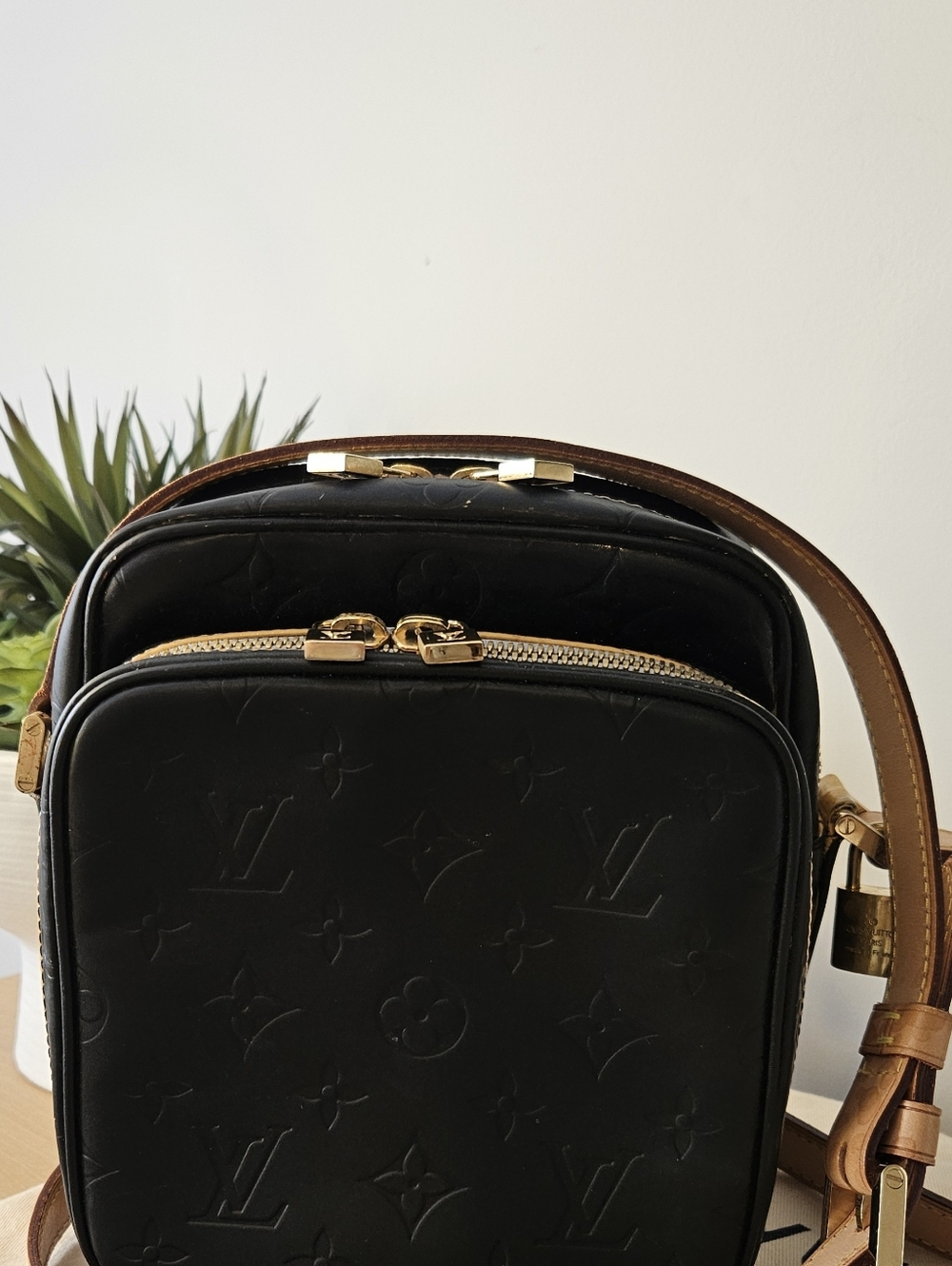 Louis Vuitton Black on Black Embosssed Wooster Crossbody Bag 🖤 - Picture 6 of 15